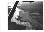 Aerial view of Potter Creek, old mill site, and Canoe Lake