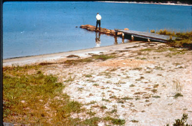 Presumed site of Leif's ship shoring place