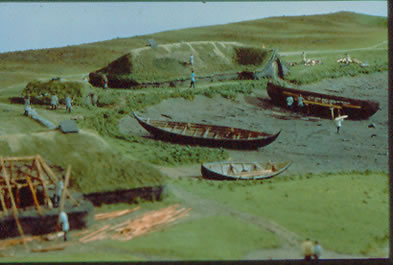 Bateaux dans la tourbire